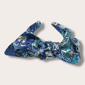 Feline Friends Fabric Bow Headband
