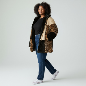 Bamboo Blend Handmade Flower Detailed Long White Jacket (Copy)