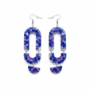 Eco Conscious Sequin Resin Earrings