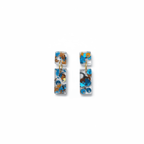 Eco Conscious Sequin Resin Earrings