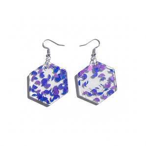 Eco Conscious Sequin Resin Earrings