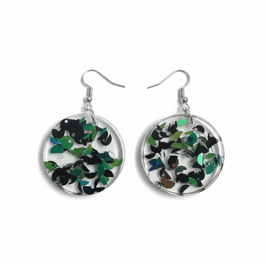 Eco Conscious Sequin Resin Earrings