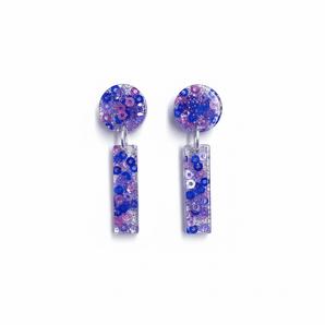 Eco Conscious Sequin Resin Earrings