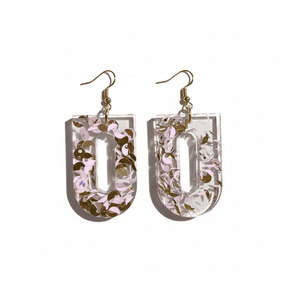 Eco Conscious Sequin Resin Earrings