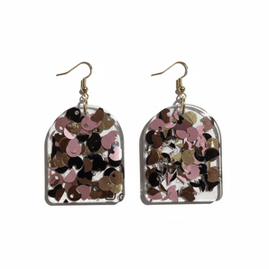 Eco Conscious Sequin Resin Earrings