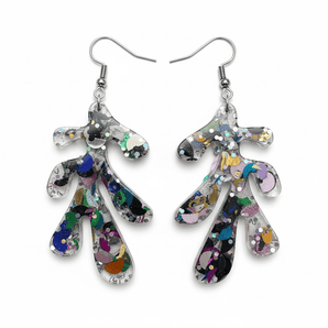 Eco Conscious Sequin Resin Earrings