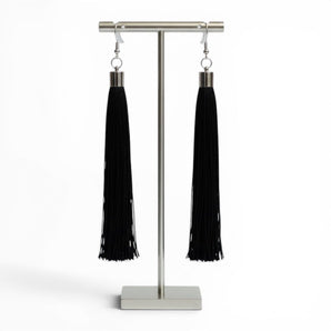 Black Tassel Earrings