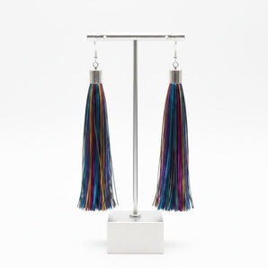 Tinsel Tassel Earrings