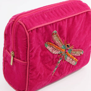 PINK DRAGONFLY MEDIUM POUCH