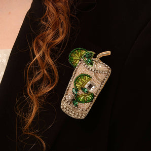 SPARKLY MOJITO BROOCH